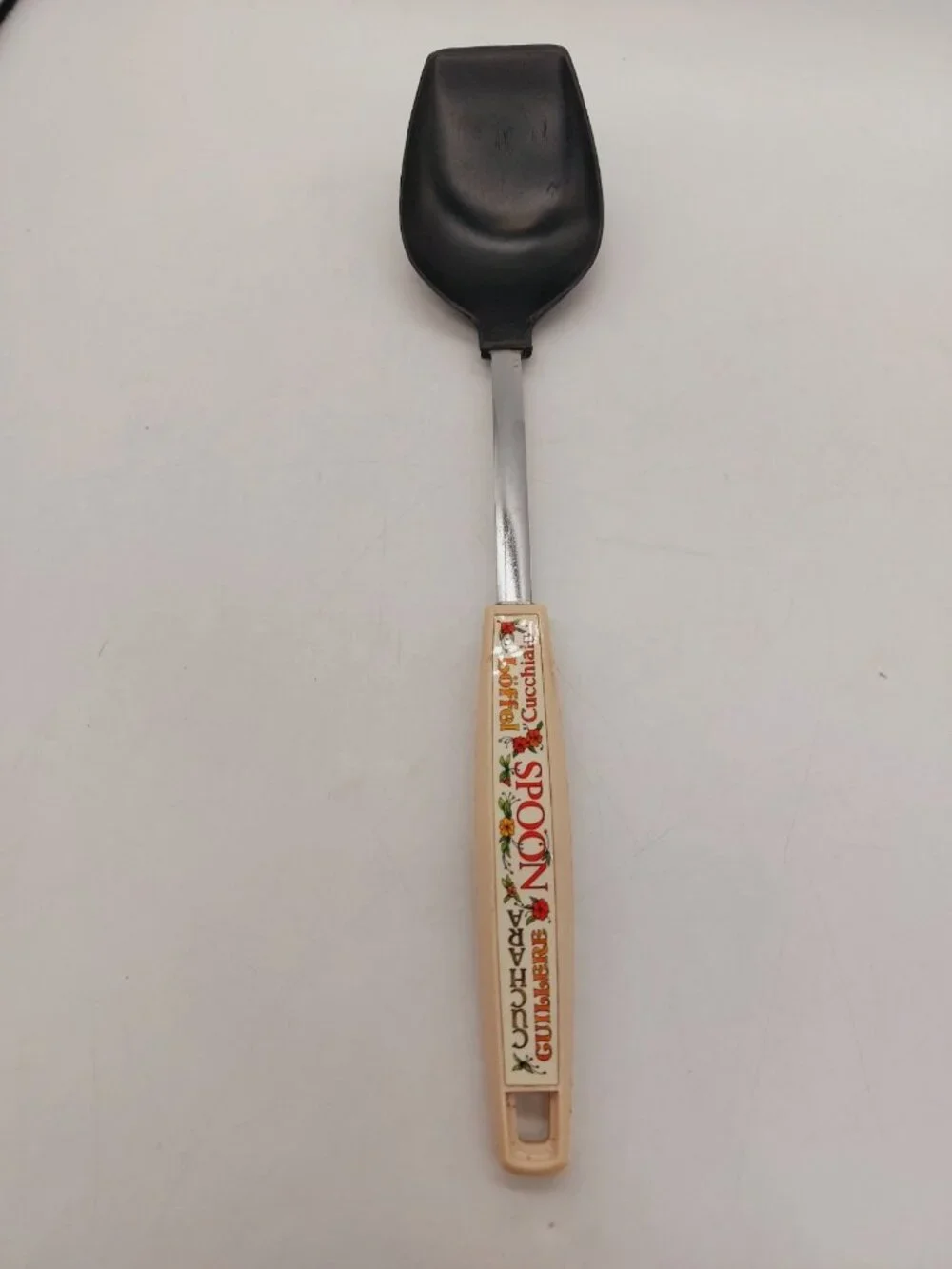 Vintage Ekco Metal Spoon Corning Cook Kitchen Utensil Spice Of Life MCM